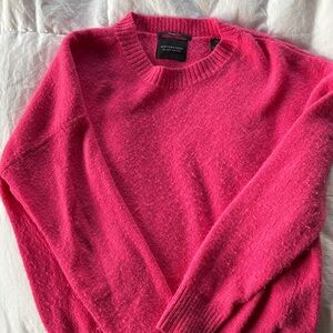 Scotch & Soda Vibrant Pink Crew Neck Sweater
